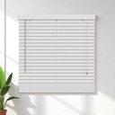 ****Kenneth Cole Paulownia Wood Venetian Blinds 60" x 90.5" (152x230Cm), White