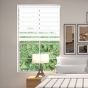 Kenneth Cole Luxury Zebra Blinds 72x90 In. (Blackout) White