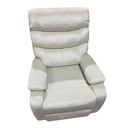Mobel Velvet Rocking Recliner, Cream