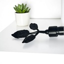 Classy Homes Curtain Rod 28-48 in Single Black 16/19