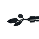 Classy Homes Curtain Rod 48-84 in Single Black 16/19