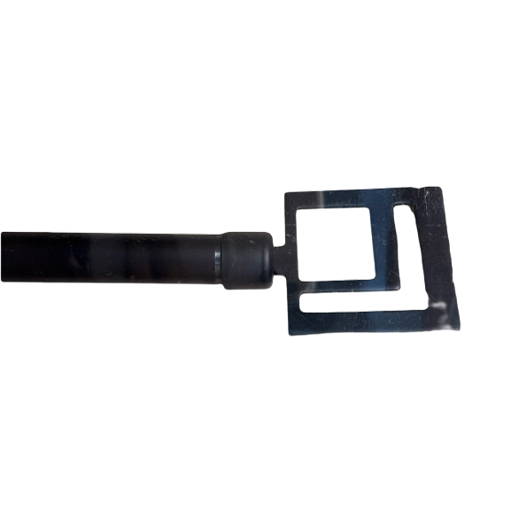 Classy Homes Curtain Rod 48-84 in Single Black 16/19