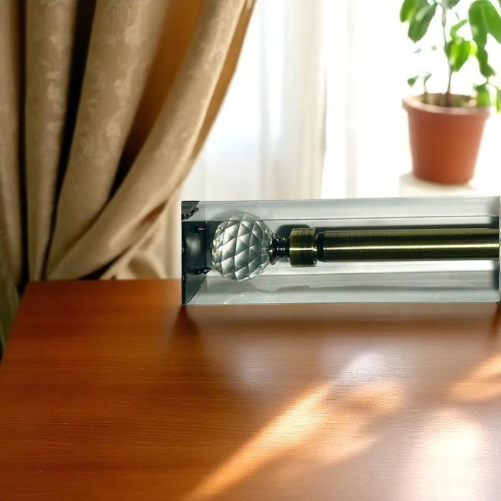 Classy Homes Curtain Rod 28-48 in Single Sarding Nickel 16/19