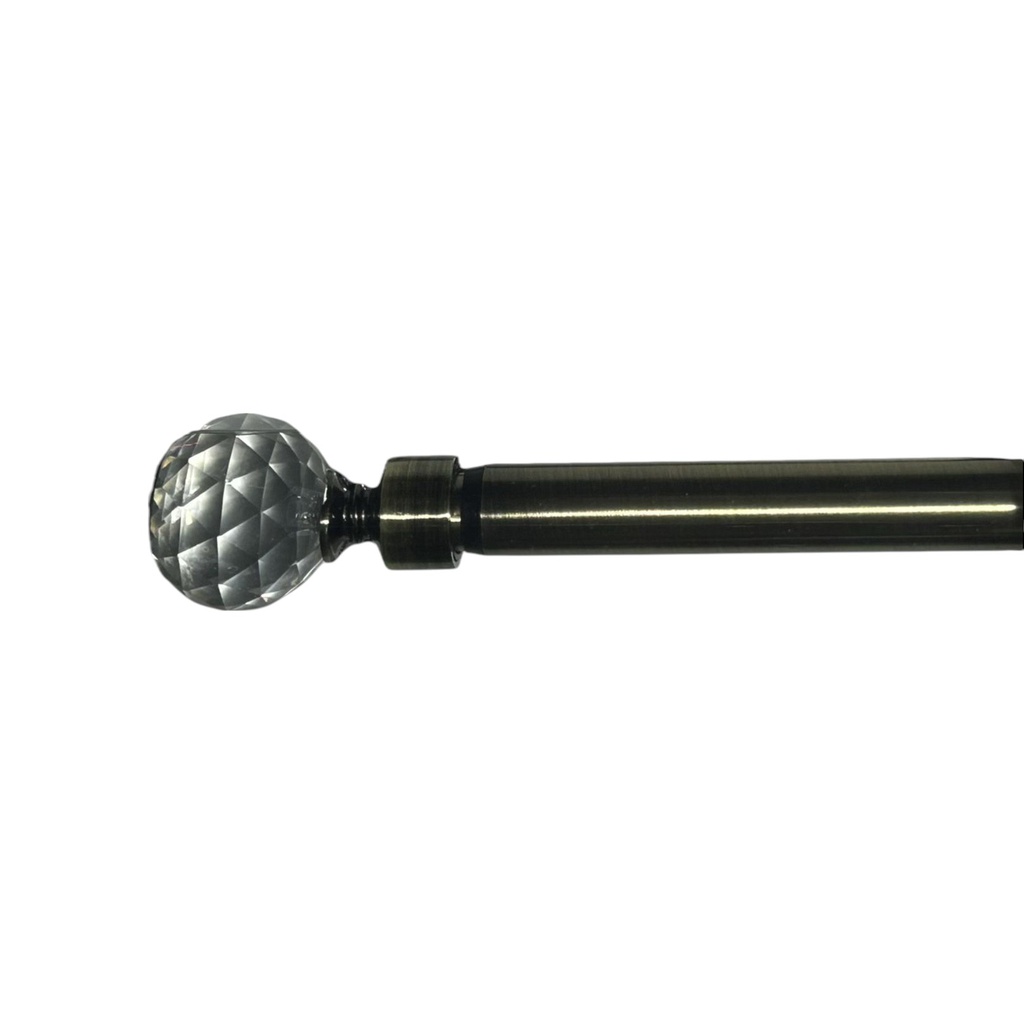 Classy Homes Curtain Rod 28-48 in Single Sarding Nickel 16/19