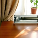 Classy Homes Curtain Rod 28-48 in Single Sarding Nickel 16/19