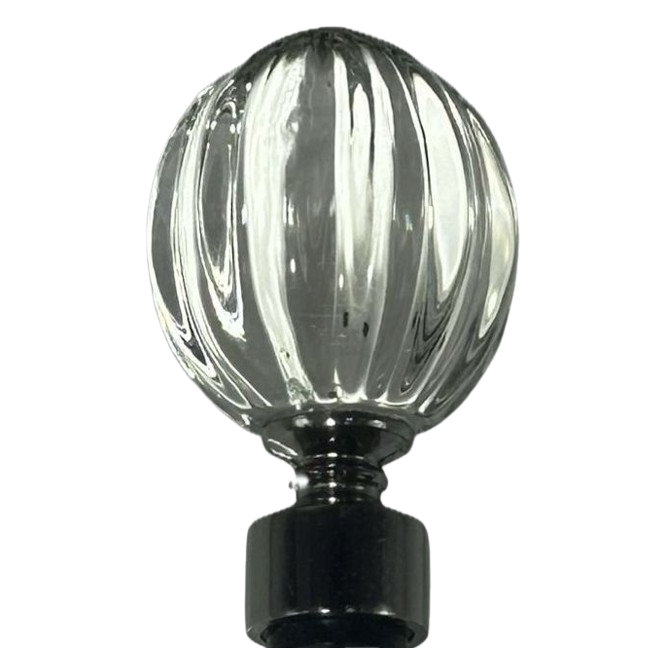 Classy Homes Curtain Rod 66-120 in Single Black Nickel 16/19