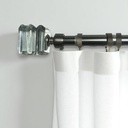 Classy Homes Curtain Rod 66-120 in Single Sarding Nickel 16/19 I
