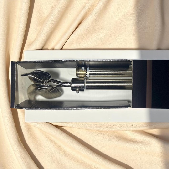 Classy Homes Curtain Rod 28-48 in Double Silver 16/19