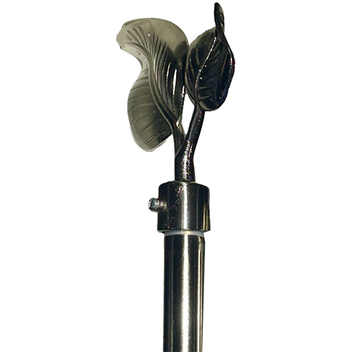 Classy Homes Curtain Rod 48-84 in Double Silver 16/19