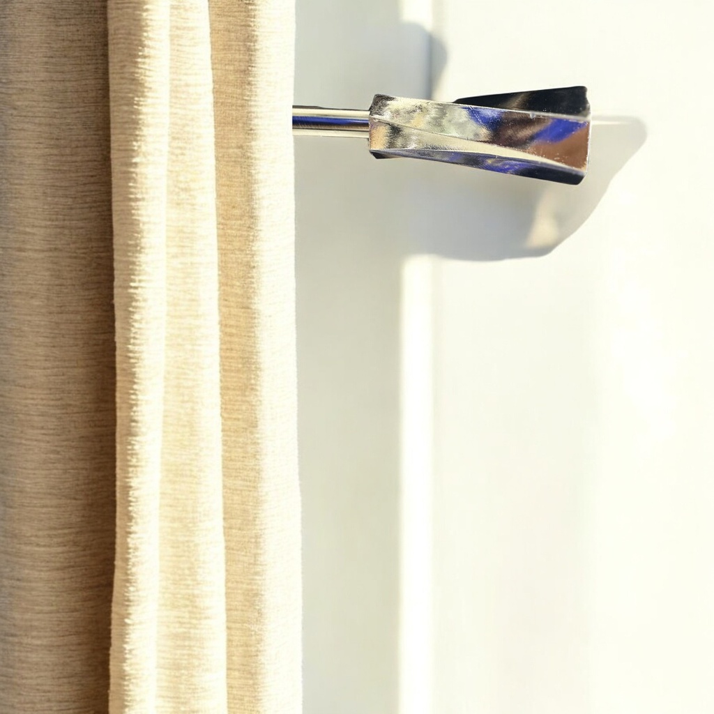 Classy Homes Curtain Rod 66-120 in Double Sarding Nickel 16/19