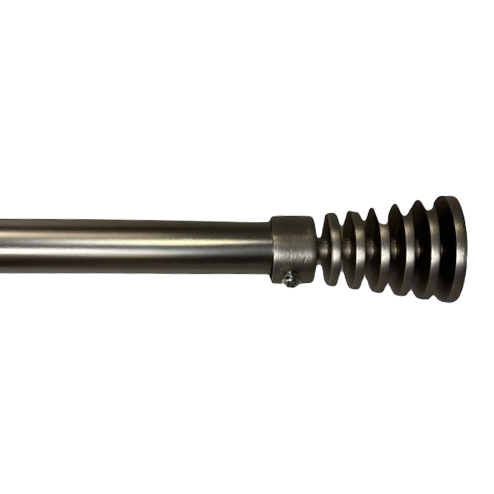 Classy Homes Curtain Rod 48-84 in Double Sarding Nickel 16/19