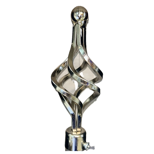 Classy Homes Curtain Rod 28-48 in Double Silver 16/19