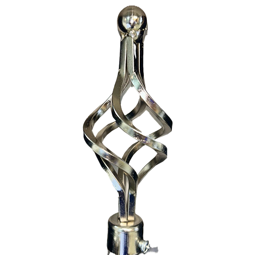 Classy Homes Curtain Rod 48-84 in Double Silver 16/19