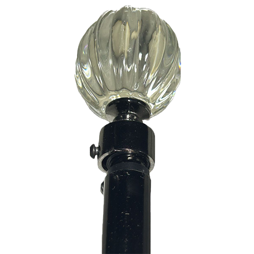 Classy Homes Curtain Rod 66-120 in Double Black Nickel 16/19