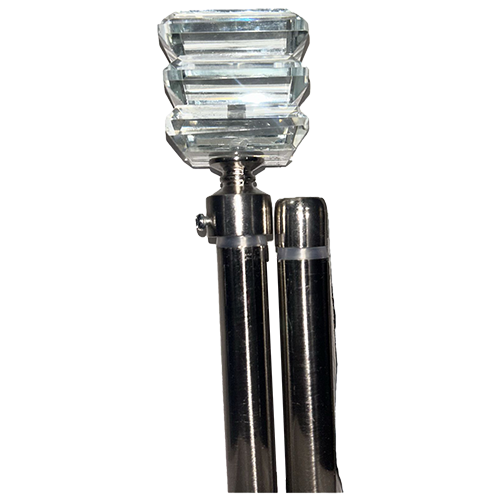 Classy Homes Curtain Rod 66-120 in Double Sarding Nickel 16/19
