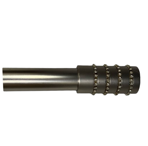 Classy Homes Curtain Rod 66-120 in Single Black Nickel 25/28