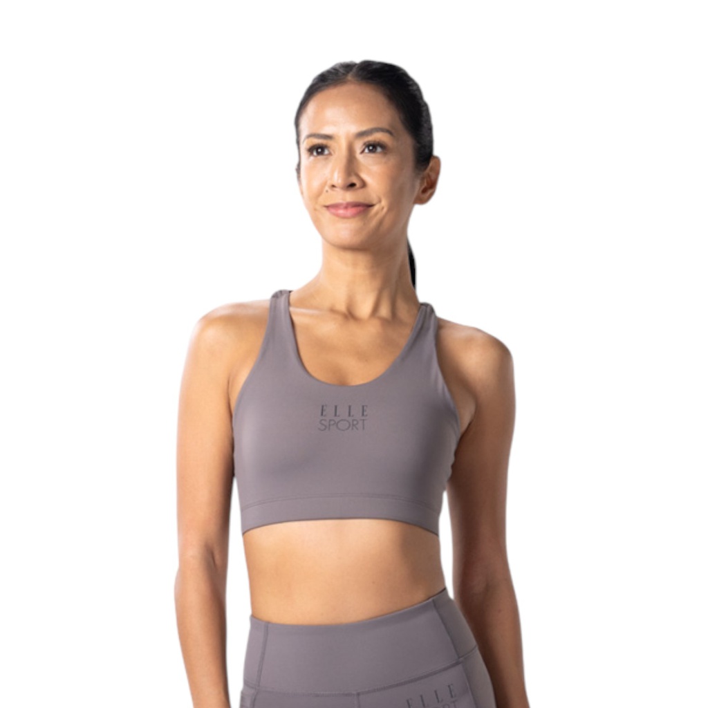 Elle Sport Sports Bra, Dark Grey