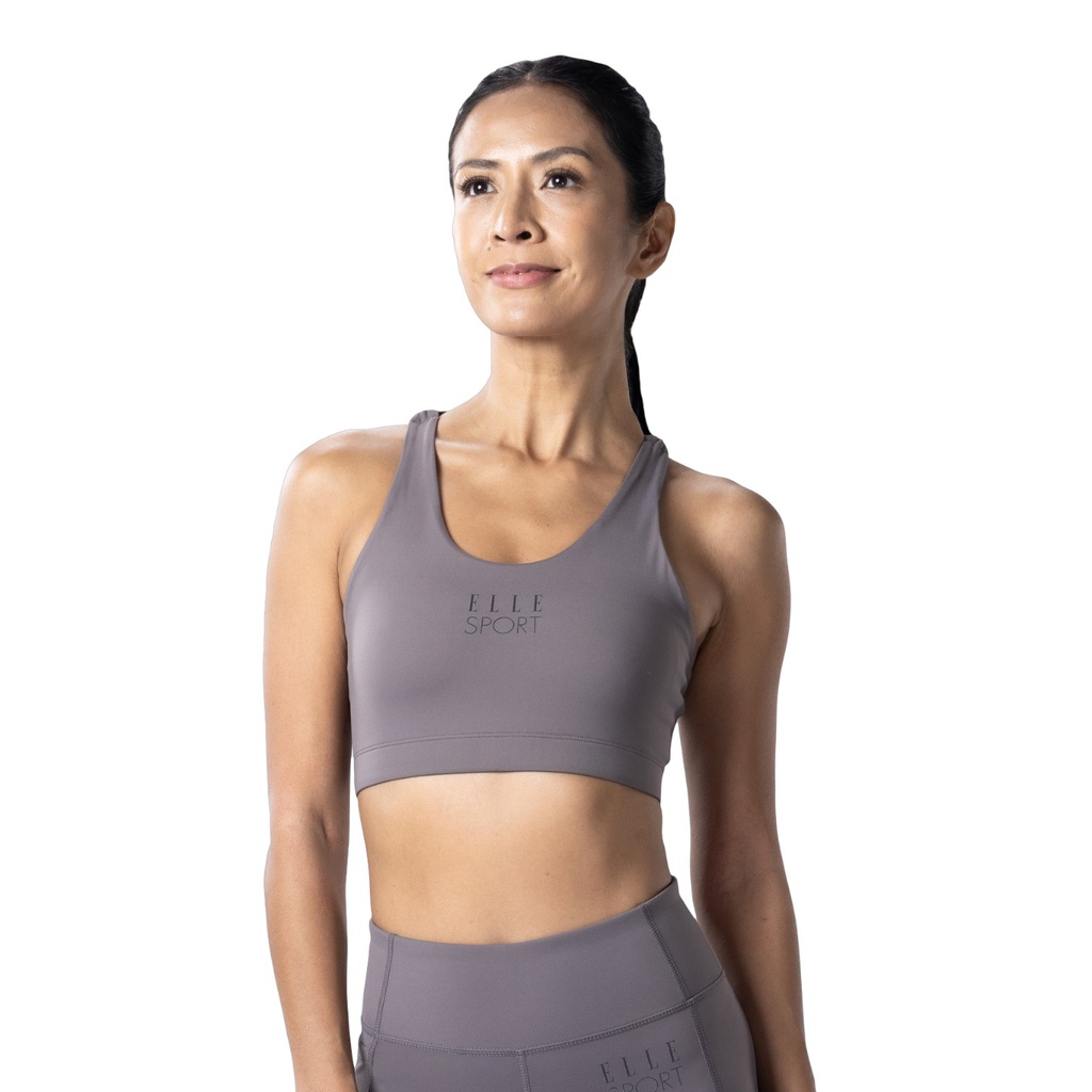 Elle Sport Sports Bra, Dark Grey