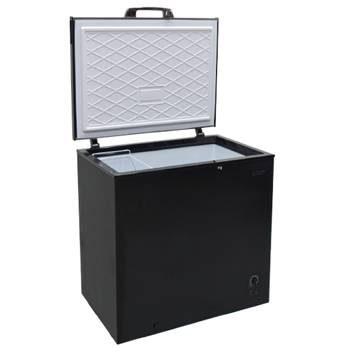 Sankey Chest Freezer 7 Cu. Ft. Black with Stainless Steel Top