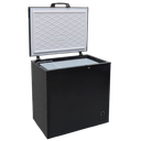 Sankey Chest Freezer 7 Cu. Ft. Black with Stainless Steel Top