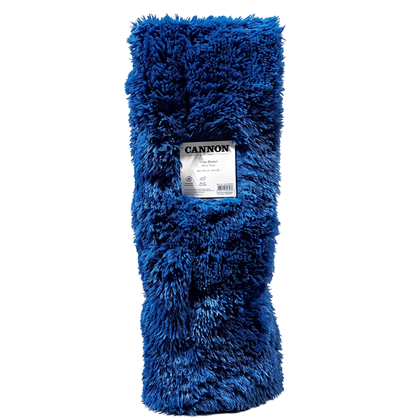Cannon Fluffy Throw/ Blanket, Blue