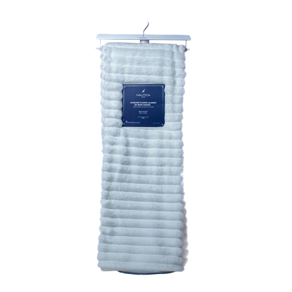 Nautica Blanket Jacquard 50 x 70 In., Cream
