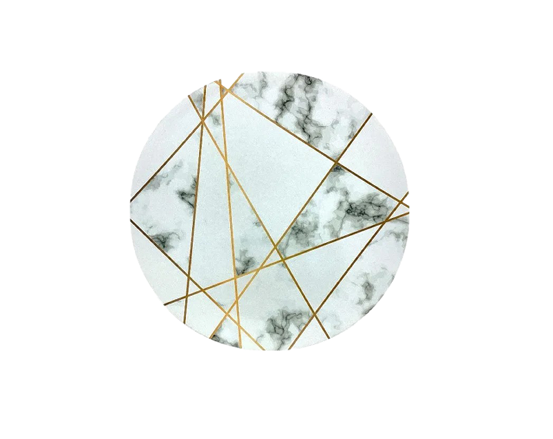 ****Decore Plastic Charger Plate, Geometric