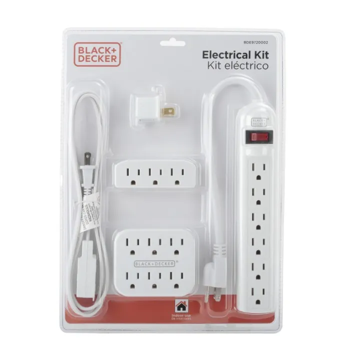 Black &amp; Decker 5pc Electrical Kit, White