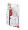 Black &amp; Decker 4-Sided, 8-Outlet Power Strip 3 USB-A, 1 USB-C