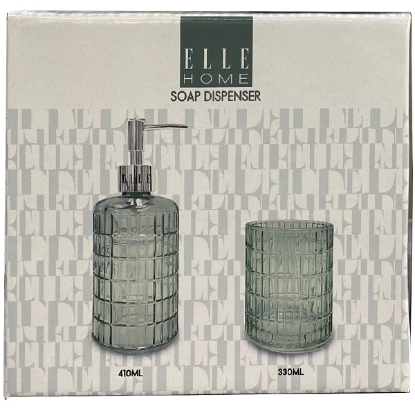 Elle Home 2pc Soap Dispenser Set, Green