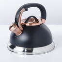Mr. Coffee Mr Flintshire Tea Kettle 2.1 Qt., Antique Copper Plated Lid &amp; Handle / Matte Black