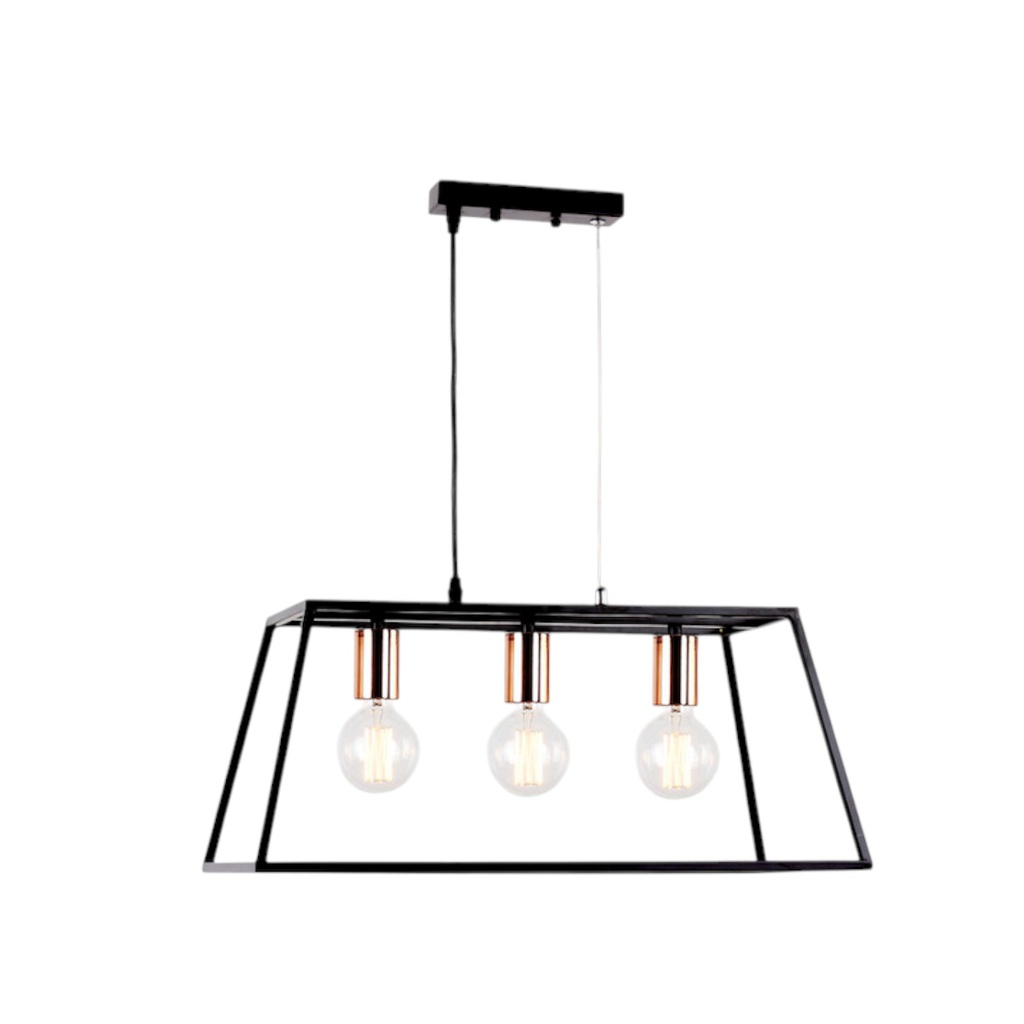 Royal Homes Hanging Light,3xE27 40w Black