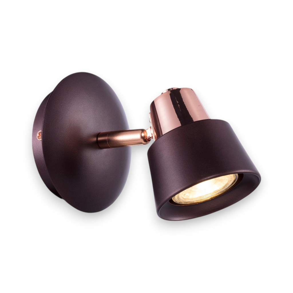 Royal Homes Indoor Wall Light 1x GU10 50W Coffee &amp; Gold