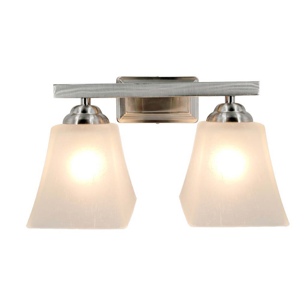 Royal Homes Indoor Wall Light, 2xE27 40w Sand Nickel