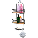 Royal Homes Shower Caddy Bamboo, Black