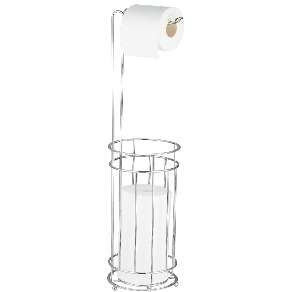 Royal Homes Freestanding Toilet Paper Holder Metal, Chrome