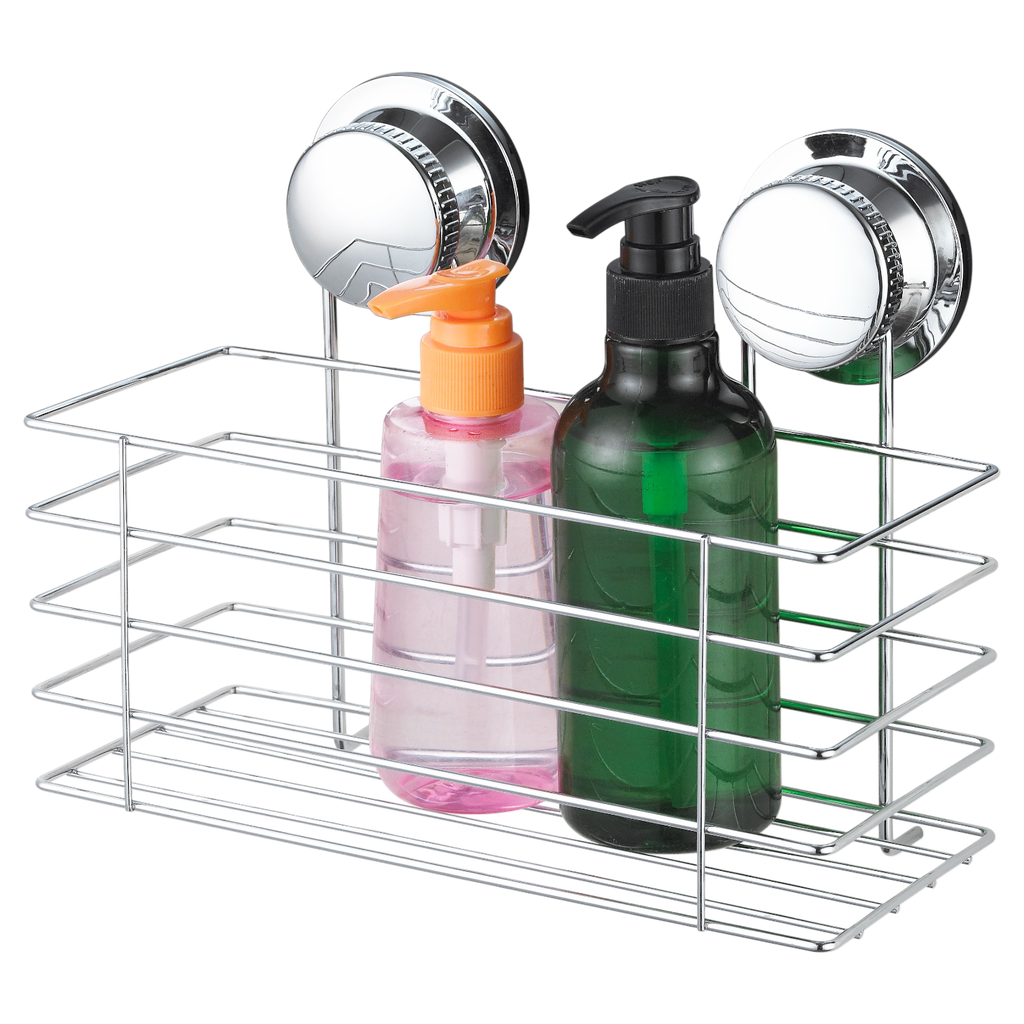Royal Homes Shower Caddy With Super Suction, Chrome