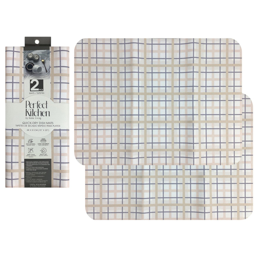 Perfect Kitchen Quick-Dry Mats (2pc Set)