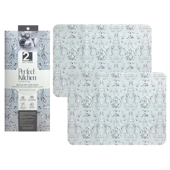 Perfect Kitchen Quick-Dry Mats 2pc Set