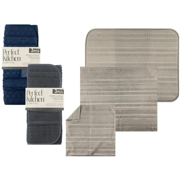 Home Living Microfiber Kitchen Set 3pk
