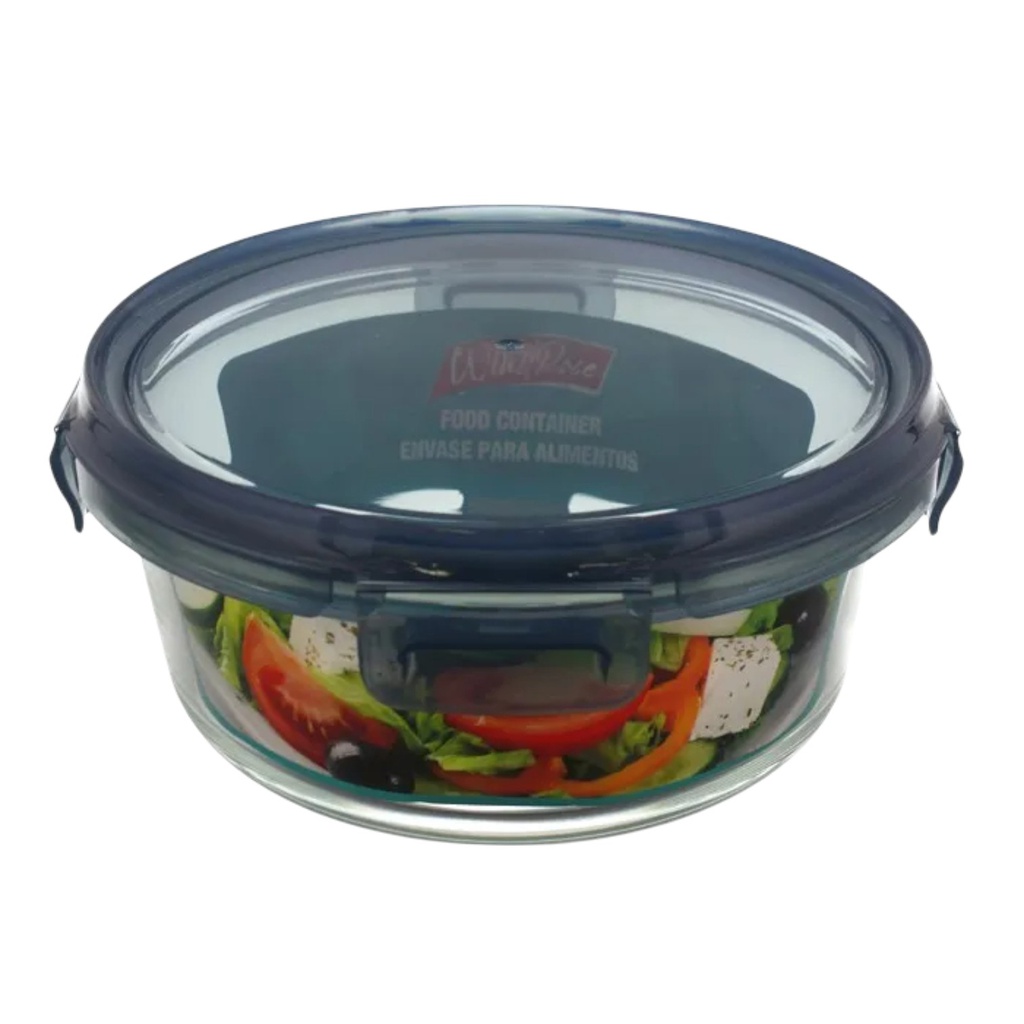 Windrose Glass Food Container Round 930ml