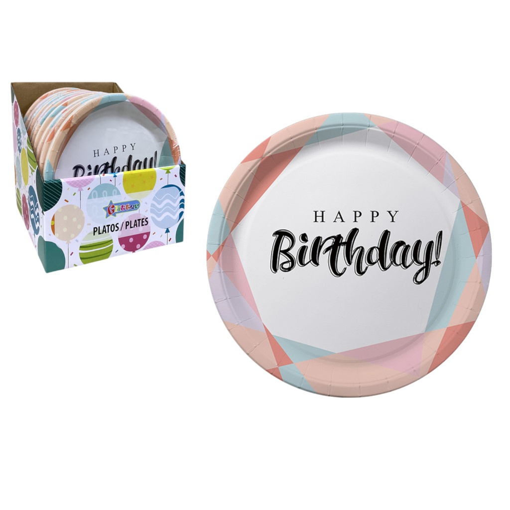 Glitter 10pc Paper Plates 9 In.
