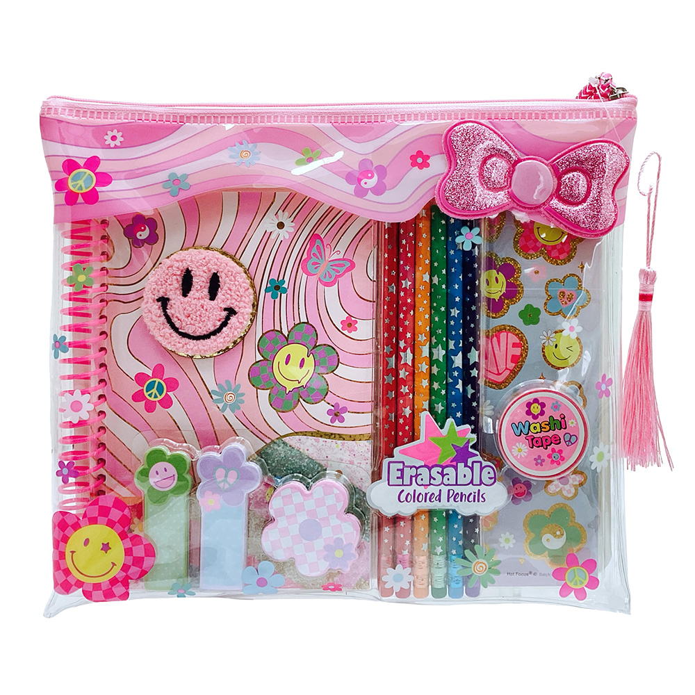 Hot Focus Coloring Journal, Groovy Flower
