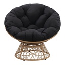Kenneth Cole Veracruz Wicker Parabola Chair, Black