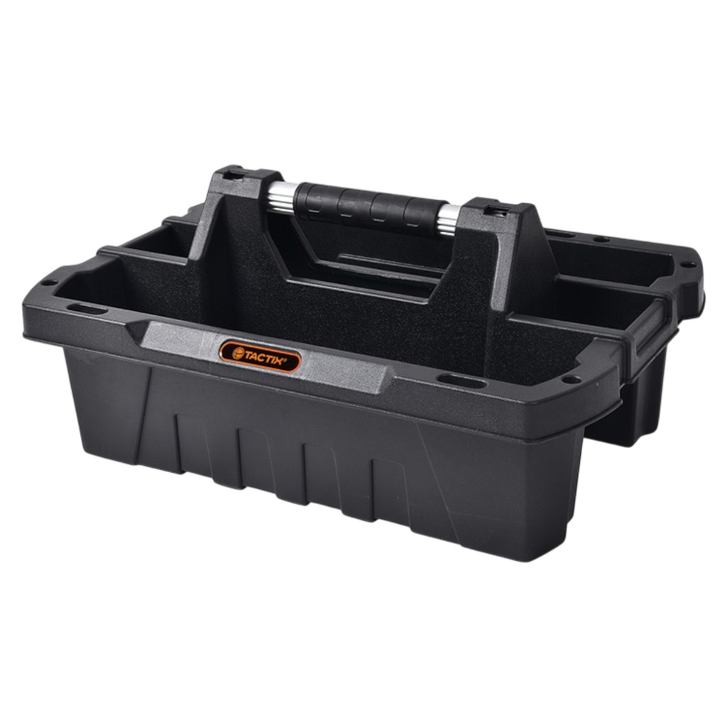 Tactix Plastic Tote Tray Organizer 19.5 In. 50cm