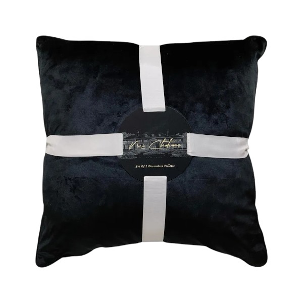 Chateaux 2-pack Throw Pillows, Black