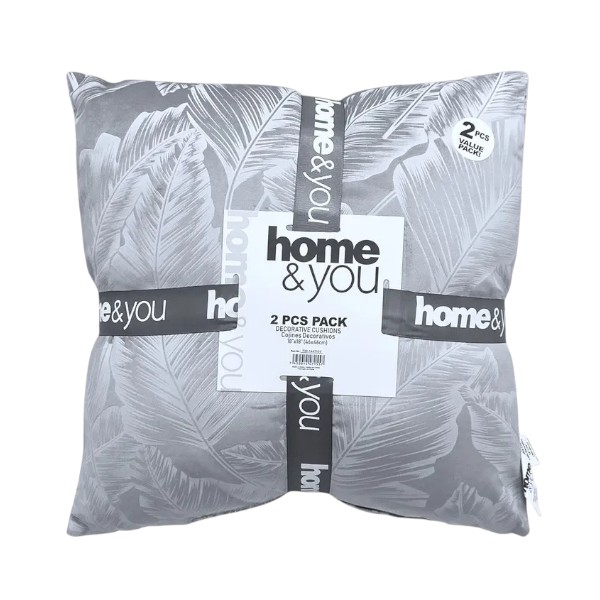Home &amp; You Cushion 18x18 In., Grey