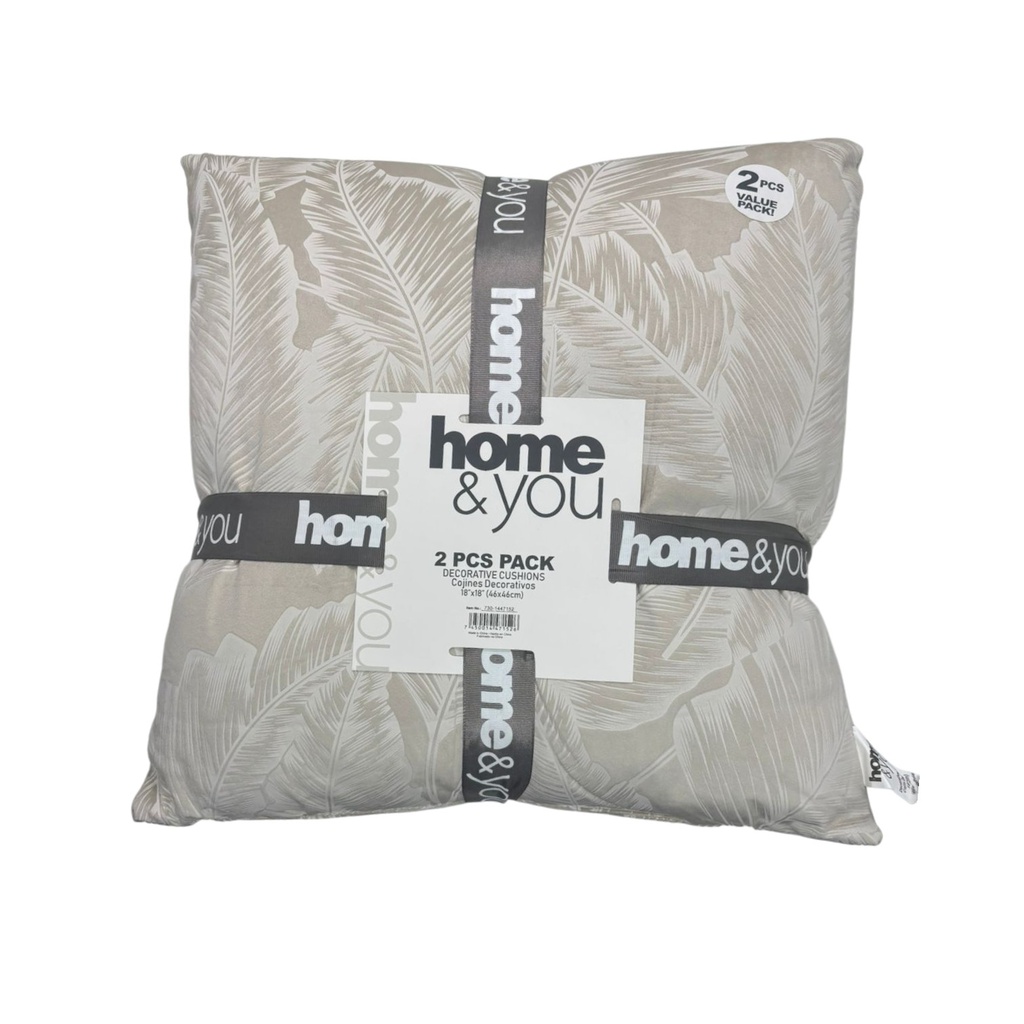 Home &amp; You Cushion 18x18 In., Beige
