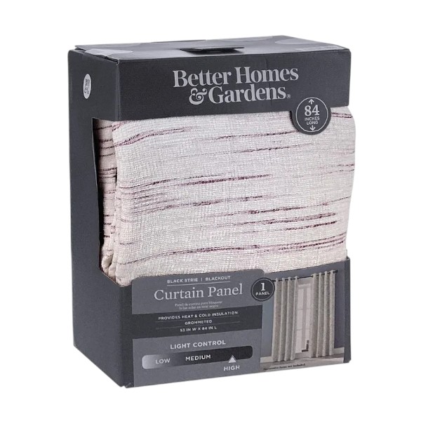 Better Homes &amp; Gardens Window Curtain, Burgundy