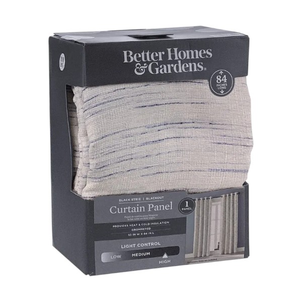 Better Homes &amp; Gardens Window Curtain, Navy